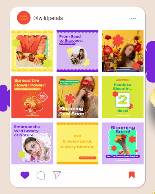 Wild Petals Social Media Template 🌷
