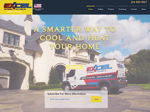 Excel Geothermal Website