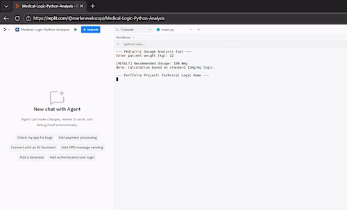 Pediatric Dosage Calculator (Python)
 ​A
