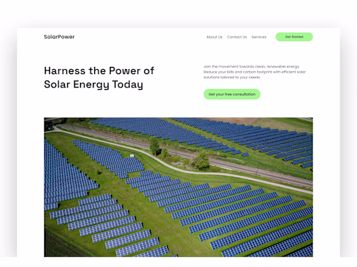 Website Design for SolarPower