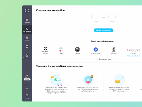 Marketing Automation flow - connection setup | SAAS CRM