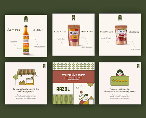 Aazol - Social Media Design