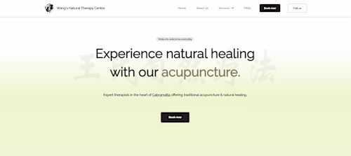 Wang's Natural Therapy Centre - Responsive Website Design