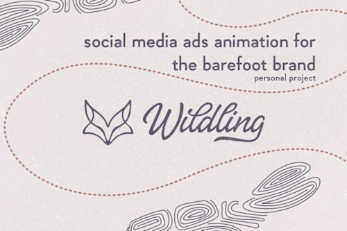 Social media ads animation for the barefoot brand 