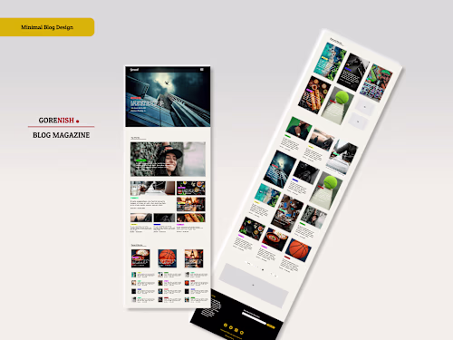 Blog Magazine UI design