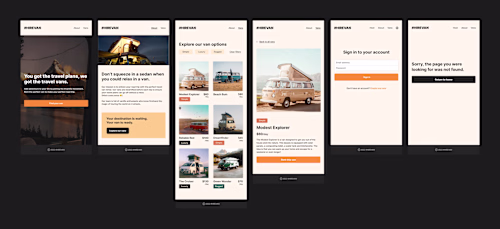 HIREVAN mobile app redesign