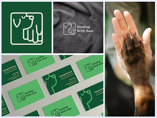 Healing With Sam - Logo Design & Visual Design