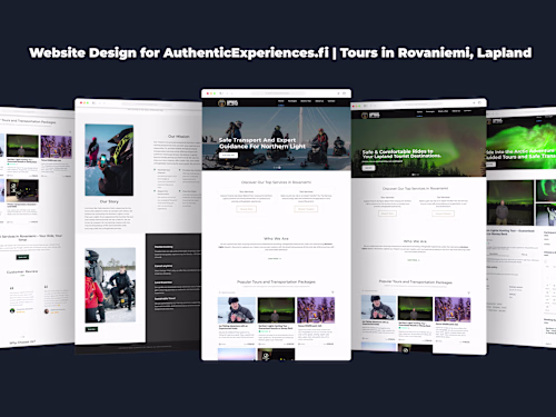Website for Finnish Tour Operators – AuthenticExperiences.com