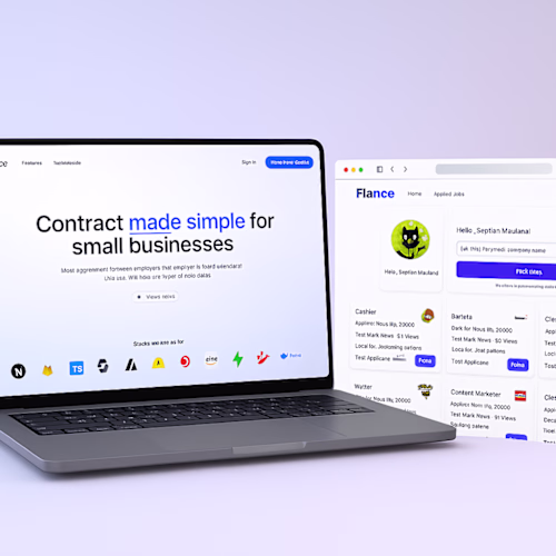 Flance Web App Freelancer Platform
