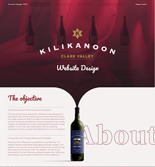 E-commerce Website Design for Winery