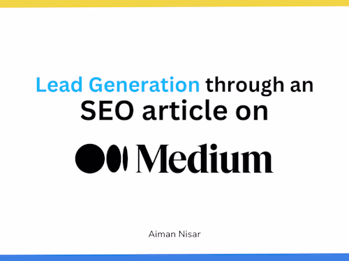 10+ Inbound Leads through one SEO Article on Medium