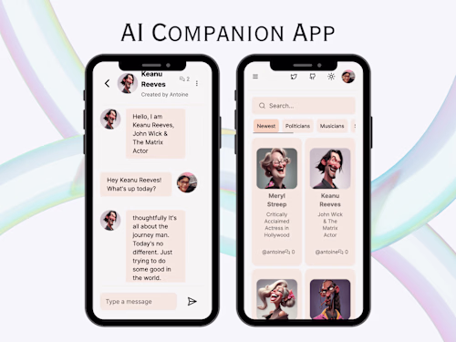 Responsive Web Application for AI SaaS Companions