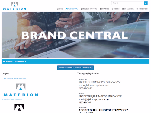 Website Design and Development - Materion Matters