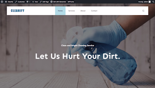 Cleanify | Cleaning Service WordPress Website