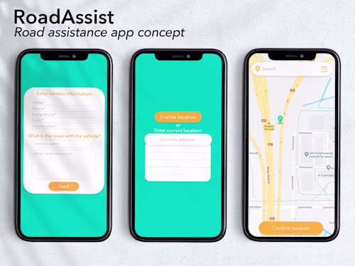 Roadside Assistance App Concept