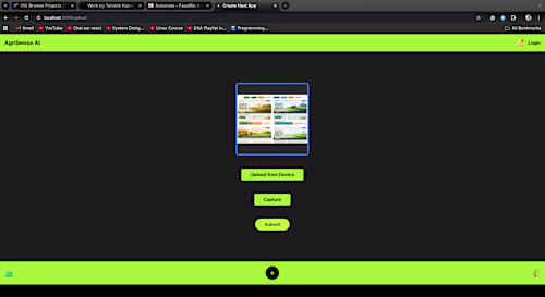Agrisense, an AI website that