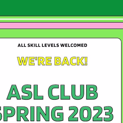 UNT ASL Club Instagram Post 