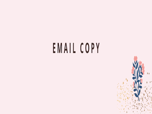 EMAIL COPY
