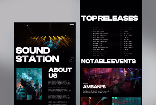 Sound Station - Website Design and Development