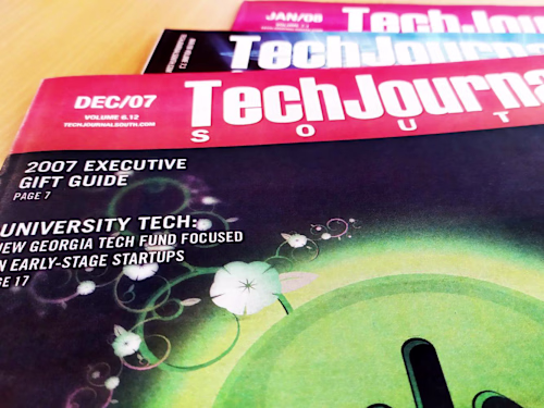 TechJournal South: Logo & guidelines, print, ad, digital