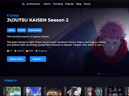 Anime Website - Anime Astra