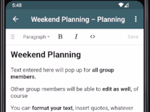 Collaborative P2P editor