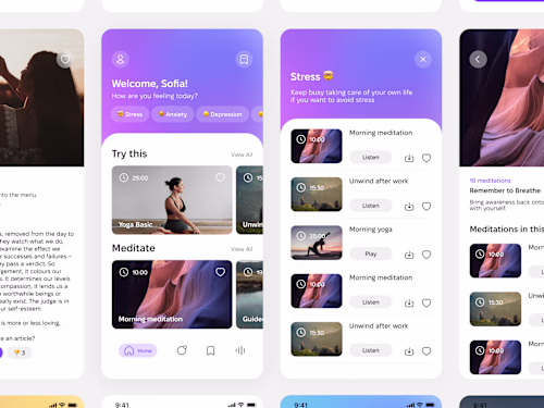 Yoga & Meditation Mobile App