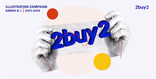 Collection of brand illustrations for 2buy2 :: Behance