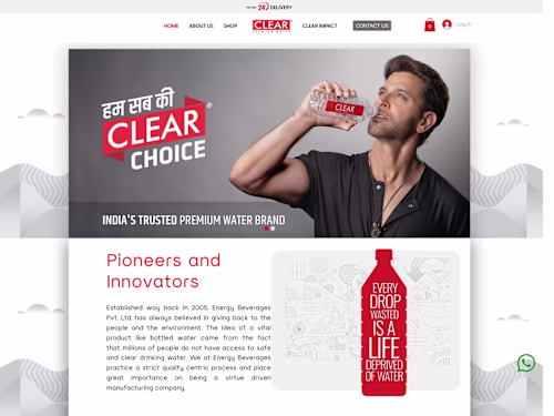 Shop 200ml, 500ml & 1L Water Bottles - Delivered by Clear Pani