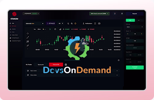 Here is a trading webapp