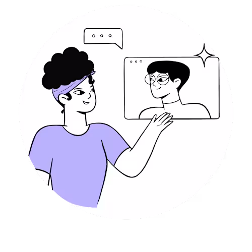 Web Illustrations and GIFs for Peach