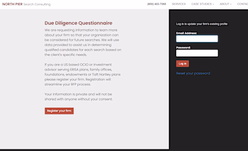 Outsourced Chief Investment Officer Due Diligence Platform