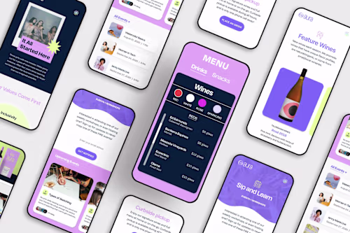 Aura Wine Bar Brand Identity + Strategy