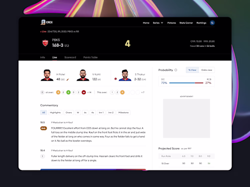 CREX, Live Cricket Website