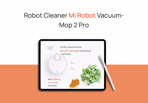 Landing page for Mi Robot 