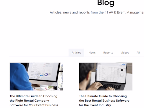 Blog example which increased Rentman's SERP positions