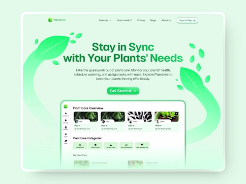 Website Hero Section Design🌿