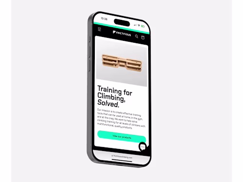 Shopify Custom Site - Frictitious Climbing