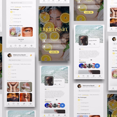 HydraSkin App Design Concept