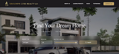 Dubai Real Estate: High-Converting Luxury Property Website