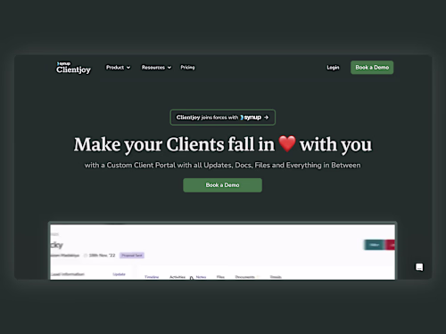 Clientjoy Webflow Design, Development and Maintenance