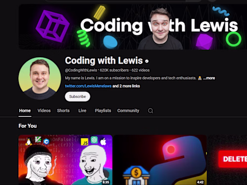 Long-form content - Coding with Lewis