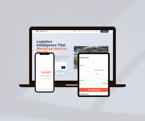 Logistics Company Website

My role: Wix