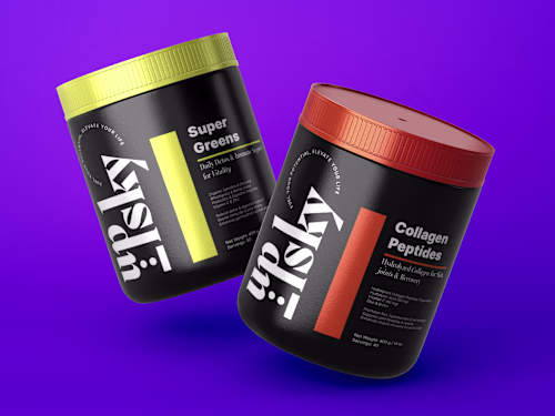 UPSKY: Wellness | Logo, naming, branding & packaging design