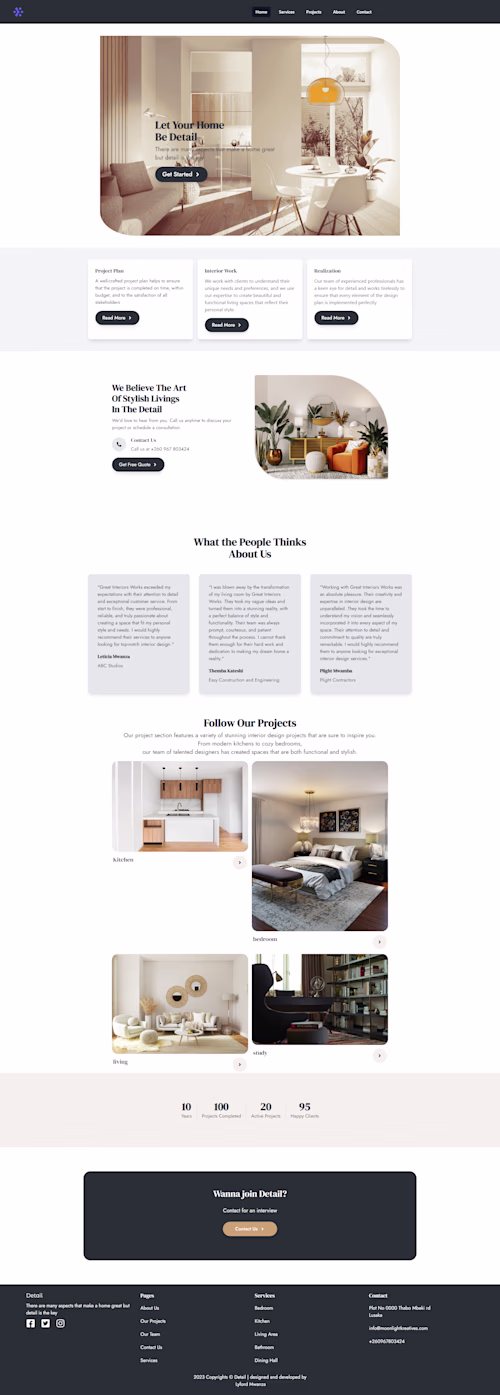 Interior Design Website