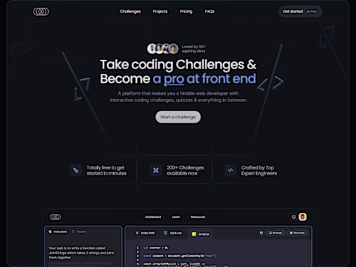 Codetive App- Web design