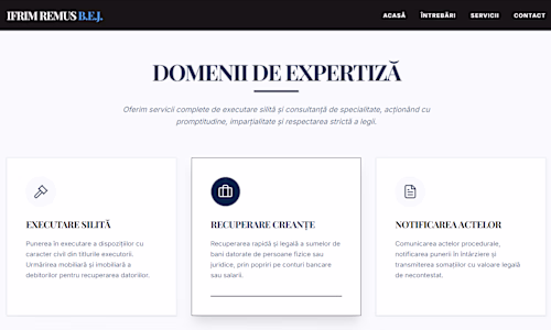Site for a romanian law