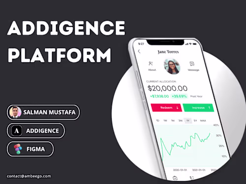 Web Platform Designer, Addigence