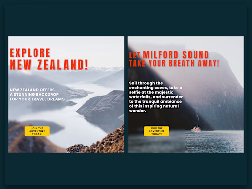 Copywriting and Design for Travel Agency