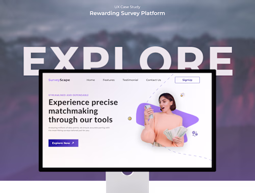 User Engaging and Rewarding Survey Website :: Behance